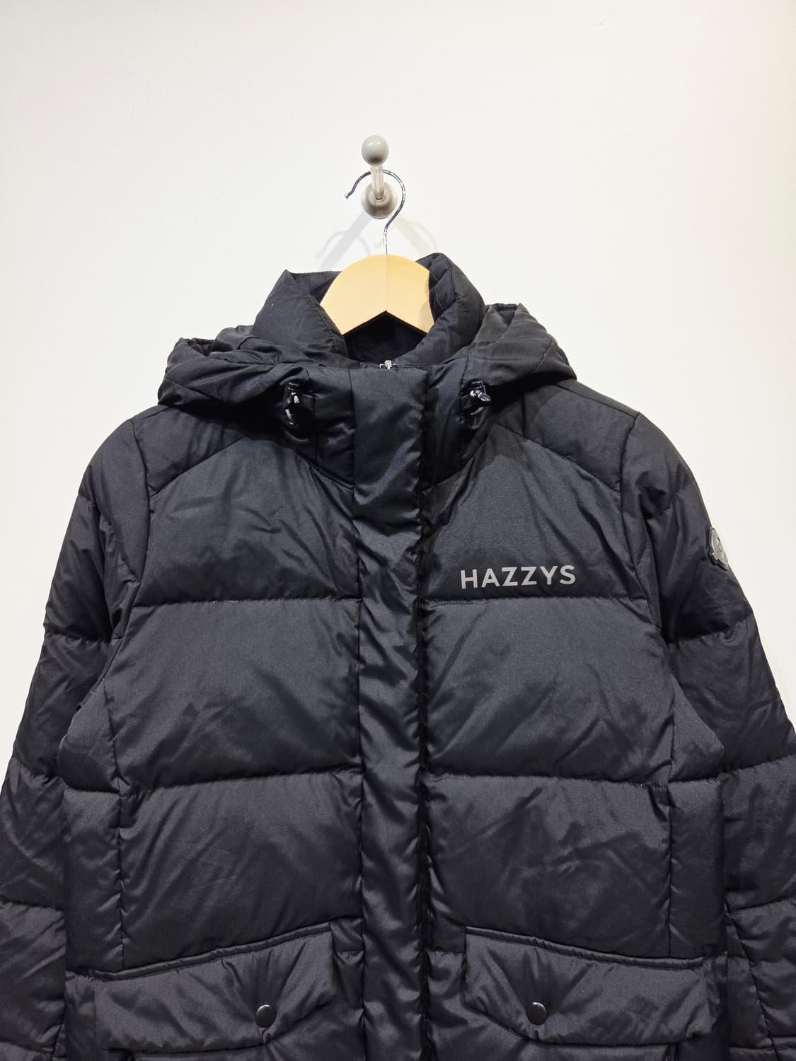 HAZZYS GOLF 헤지스 골프 여성 H_LAB 덕다운 롱패딩 블랙 상품이미지3