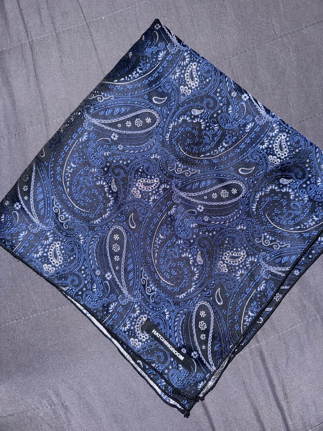해칭룸 Paisley Bandana Scarf Blue 상품이미지2