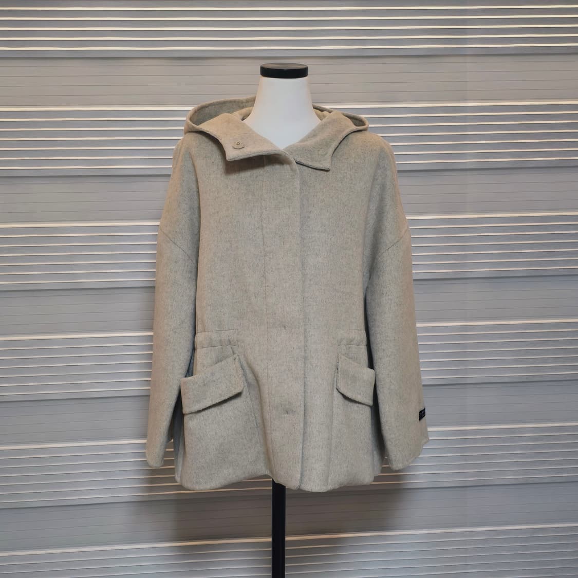 핸드메이드 후드 반코트 자켓  상품이미지2