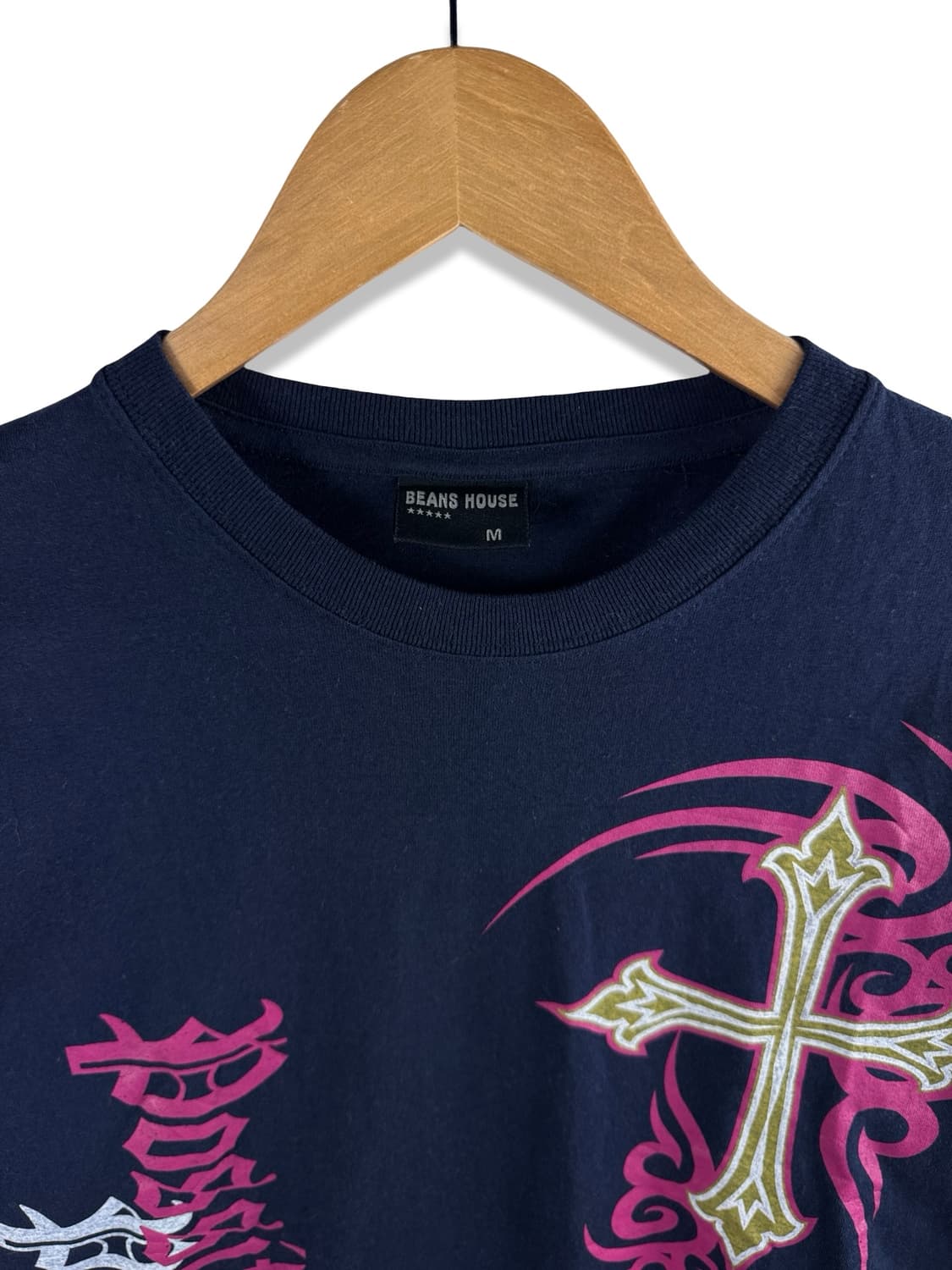 JPN Y2K 고딕 크로스 레터링 프린팅 롱슬리브2383 상품이미지3