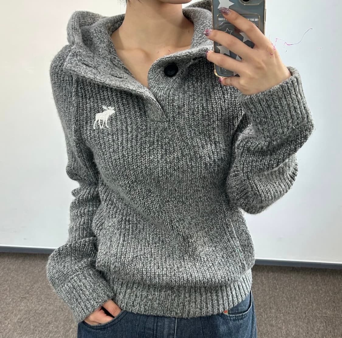 아베크롬비 후드 니트 상품이미지1