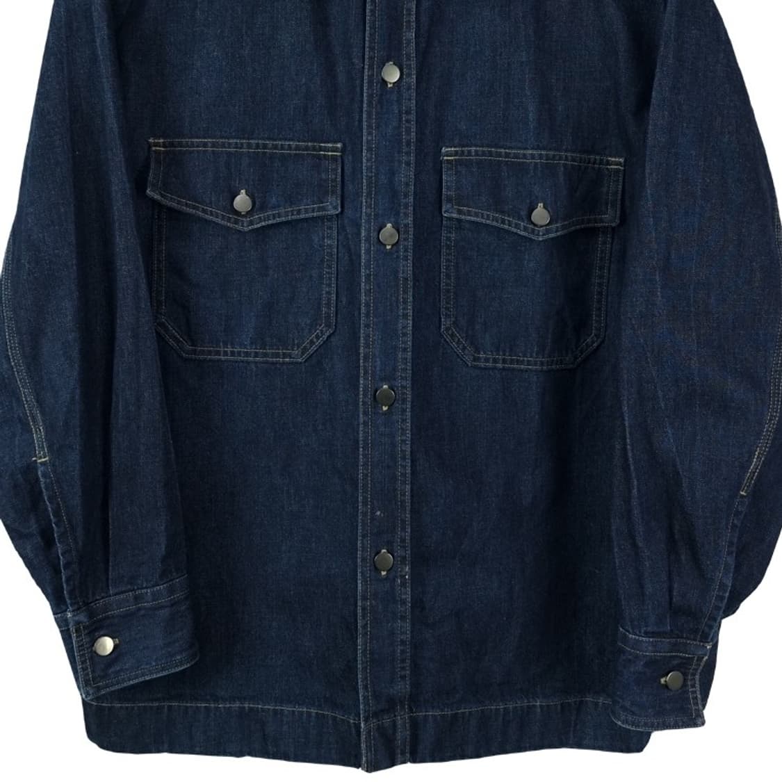 [유니클로 U 르메르] 오버핏 투포켓 데님 셔츠 M18964 상품이미지5