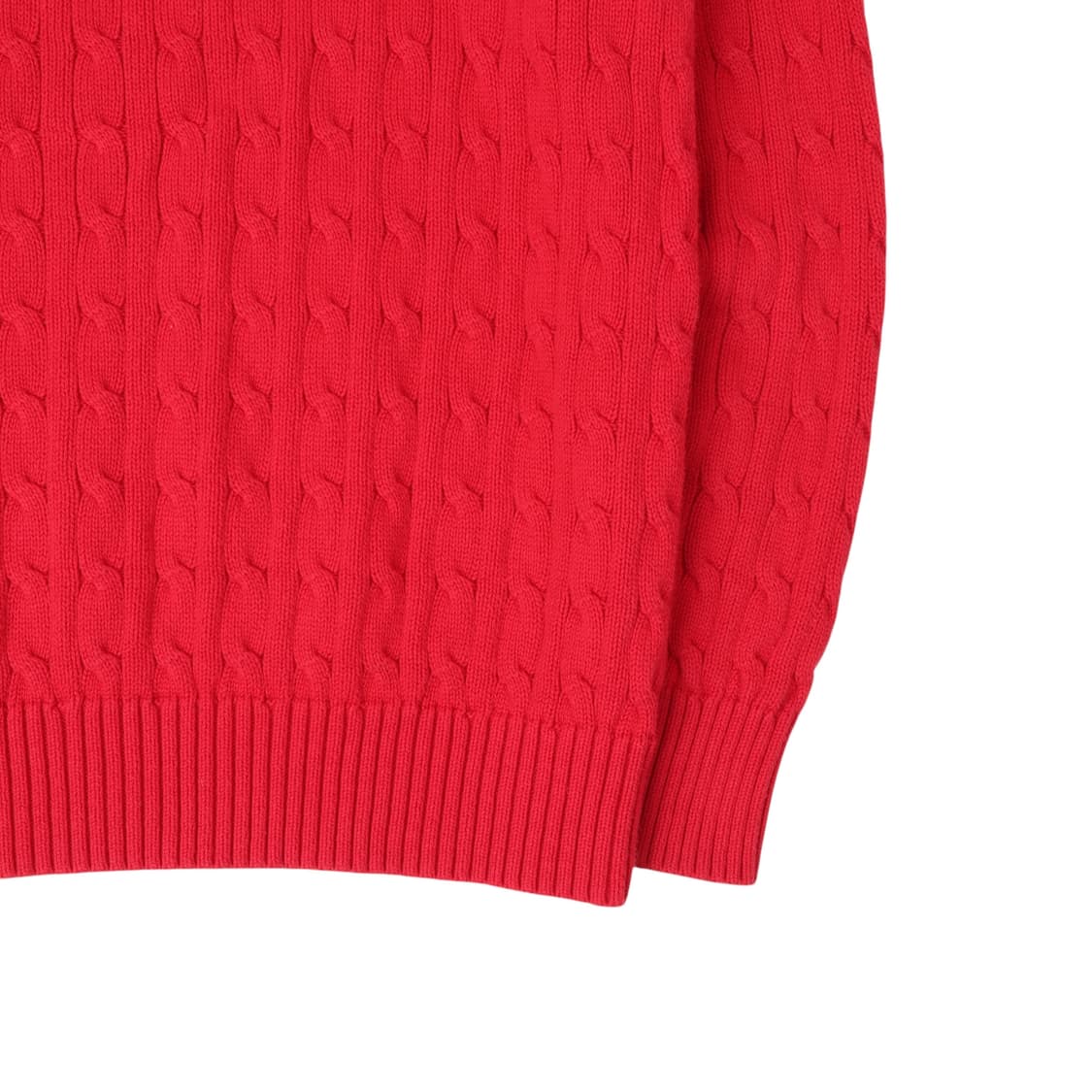 폴로 랄프로렌 레드 코튼 케이블 니트 상품이미지7