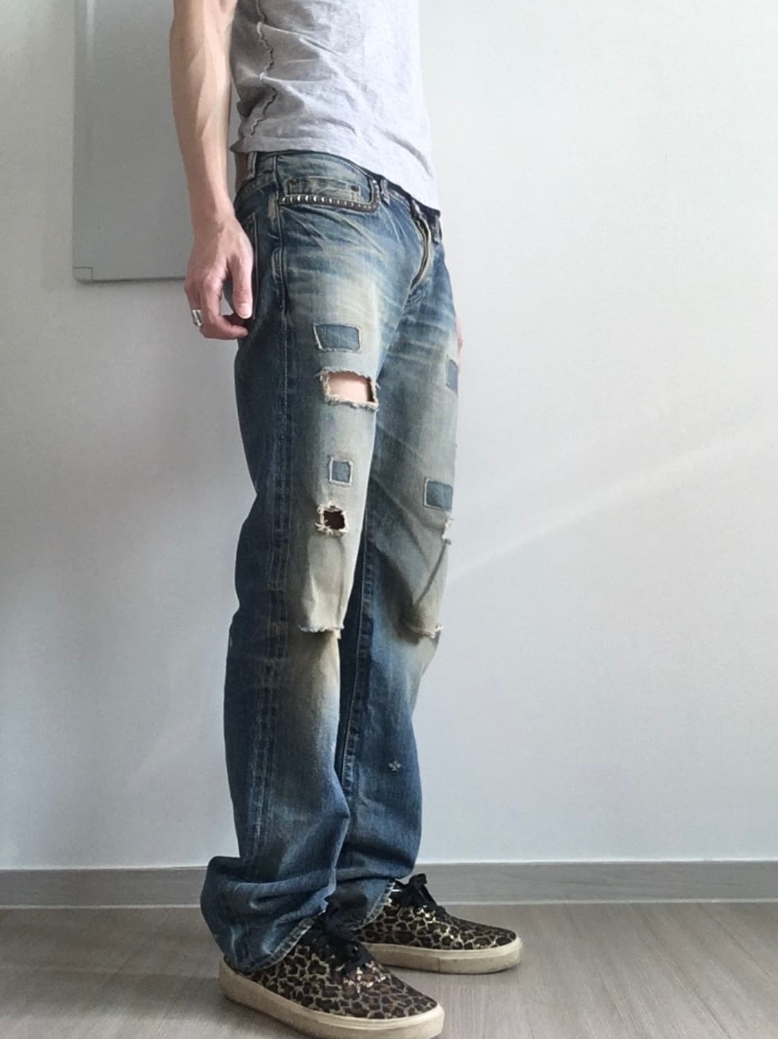90’s Hysteric Glamour stud jeans 상품이미지2