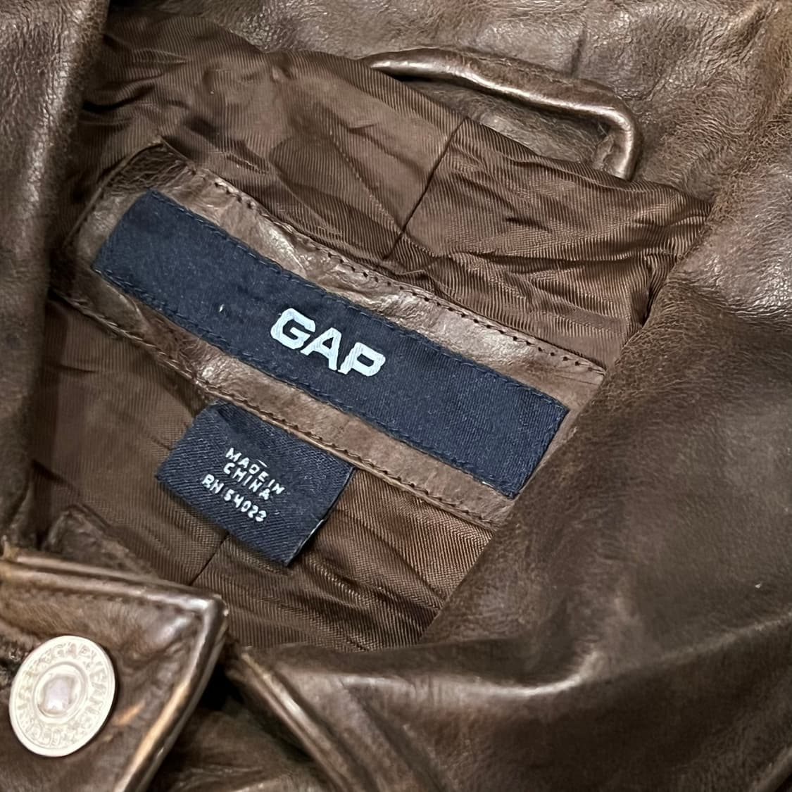  올드 갭 리얼레더 트러커 자켓 y14983 상품이미지6