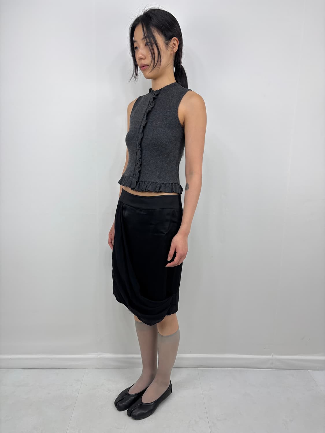 ZARA FRILL KNIT SLEEVELESS 상품이미지4