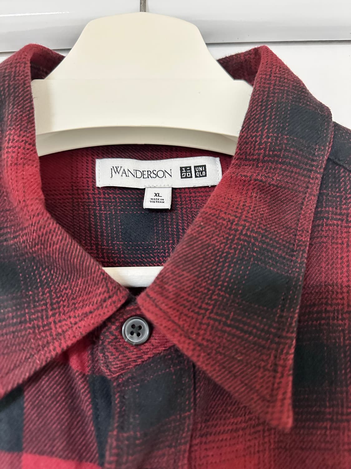 JW 앤더슨 X 유니클로 체크셔츠 (XL) 상품이미지3