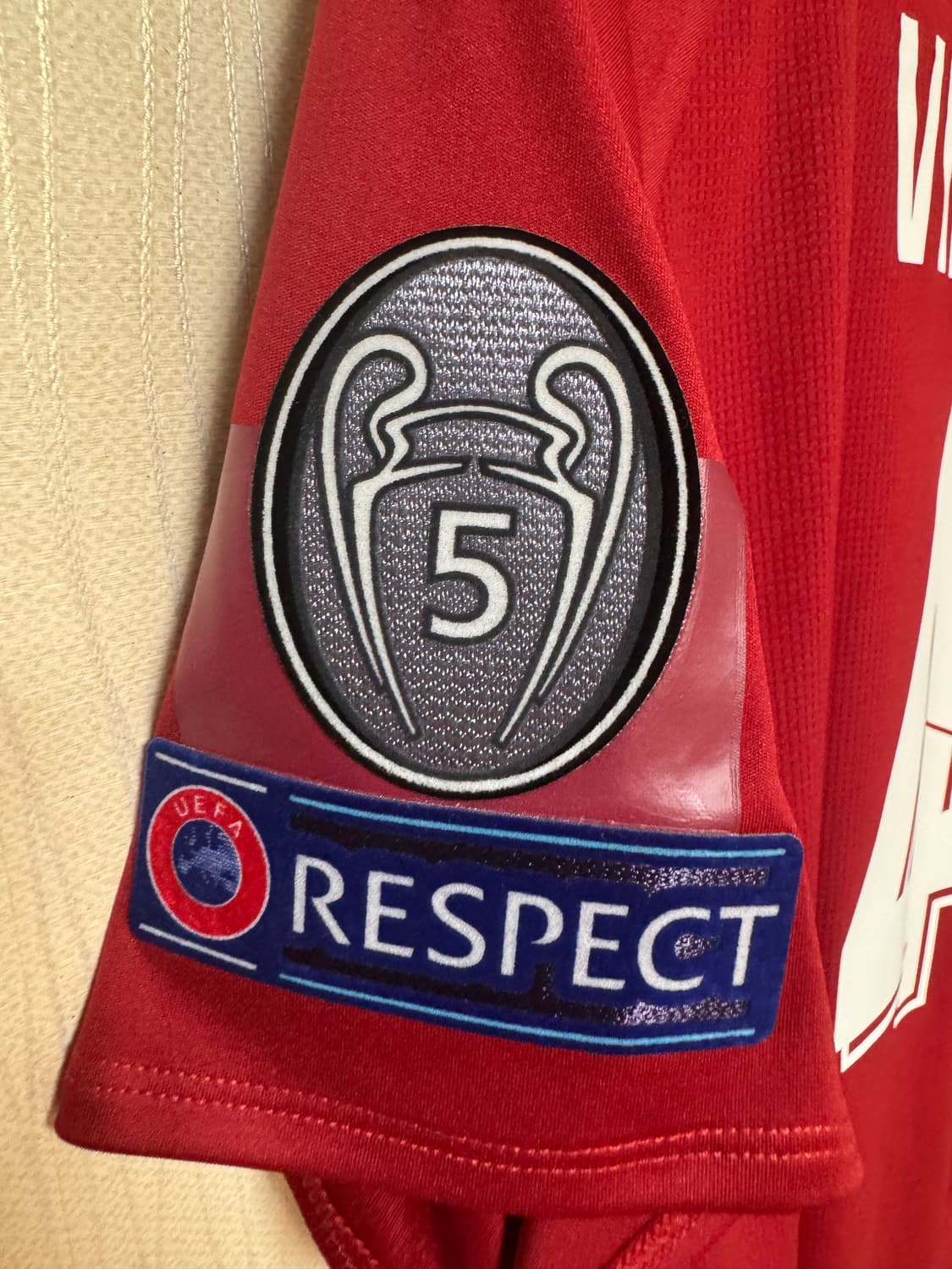 (정품)리버풀 18-19 반다이크 챔스 풀패치 유니폼 상품이미지3