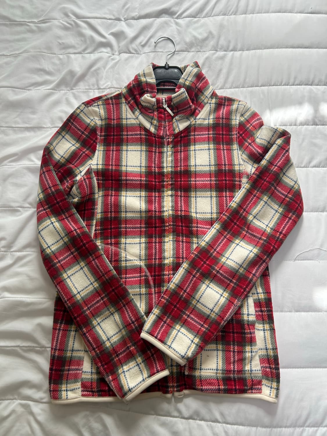 유니클로 체크 후리스 상품이미지1