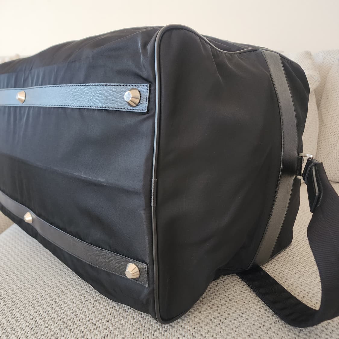 프라다 테스토 나일론 사피아노 레더 반둘리에 보스턴백 여행가방 V70 상품이미지6