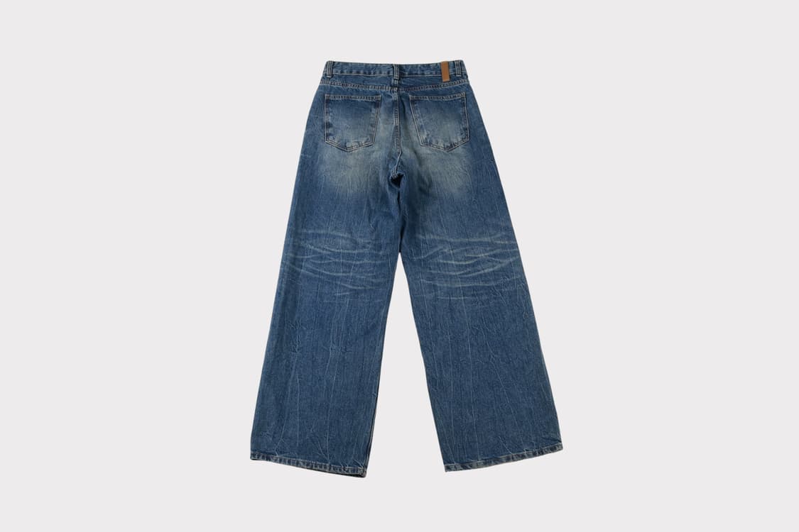 [48] 엘무드 와이드 데님팬츠 상품이미지5