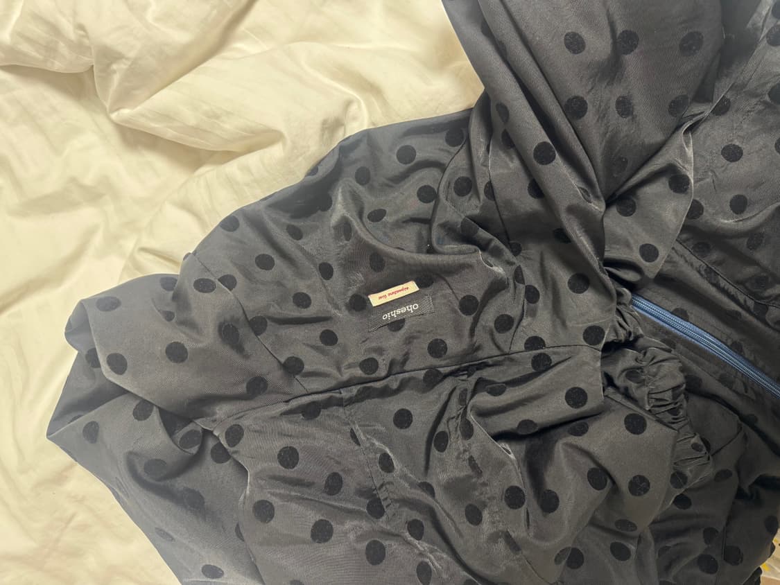 오헤시오 도트 프릴 dot frill hooded windbreaker  상품이미지4