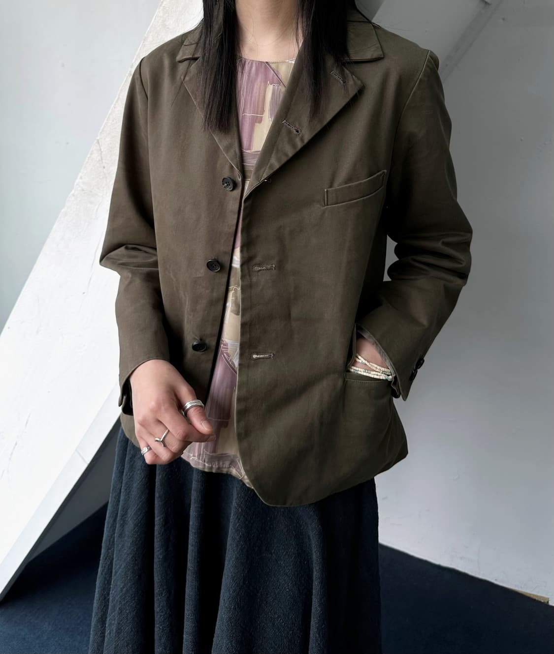 Cotton 5B tailored jacket 상품이미지5