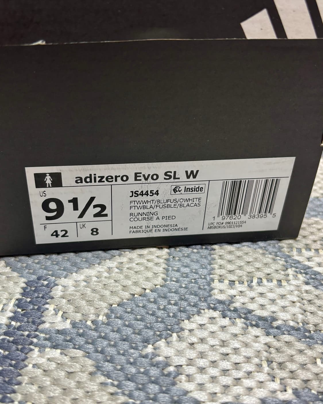 (W265) 아디다스 아디제로 에보 SL 클라우드 화이트 블루 퓨전 상품이미지4