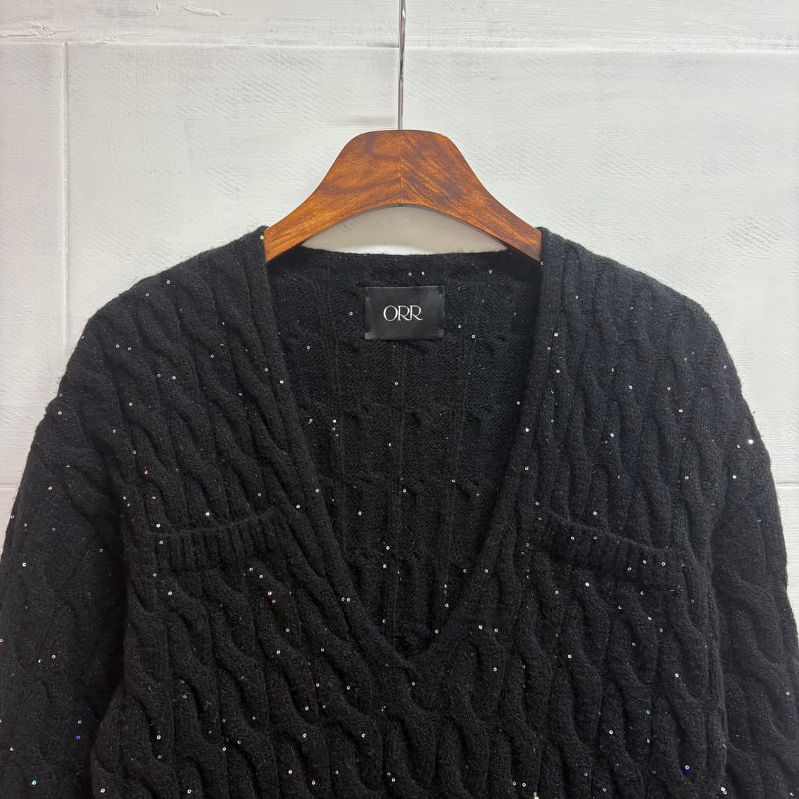 ORR 오르 스팽글 글리터 니트 탑 상품이미지2