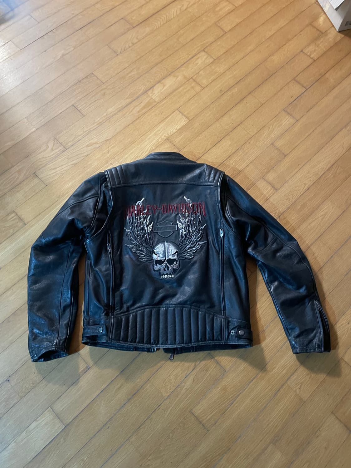 90s Harley Davidson 할리 가죽 자켓 상품이미지3