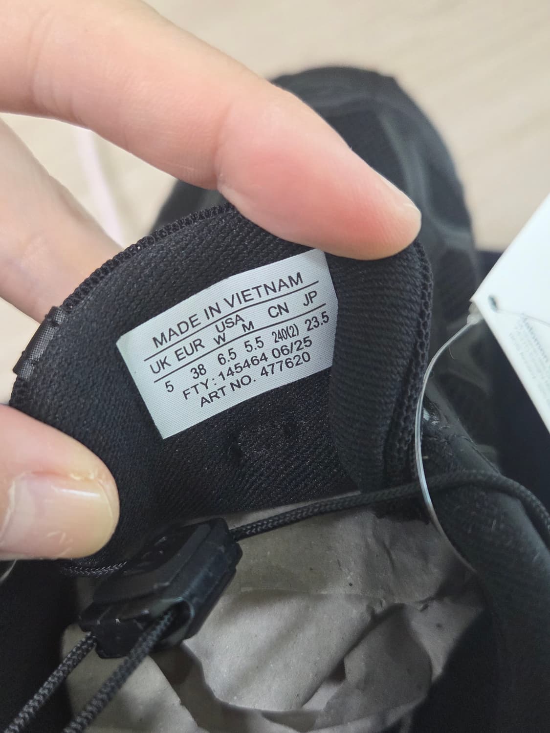 살로몬 XT-Whisper 블랙 아스팔트 230-235 새상품 상품이미지4