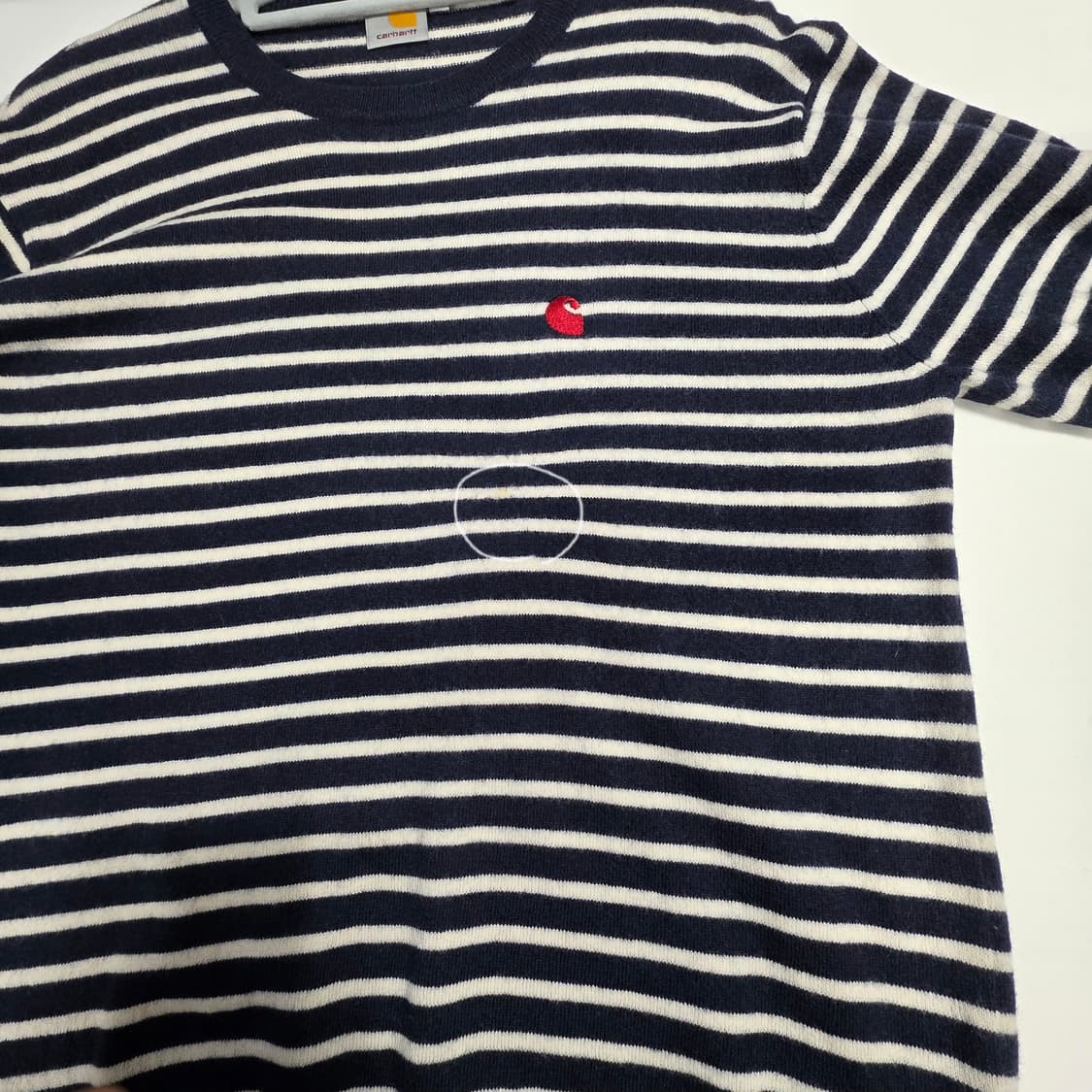 0092 Carhartt WIP 로비 스트라이프 램스울 니트 (L) 상품이미지7