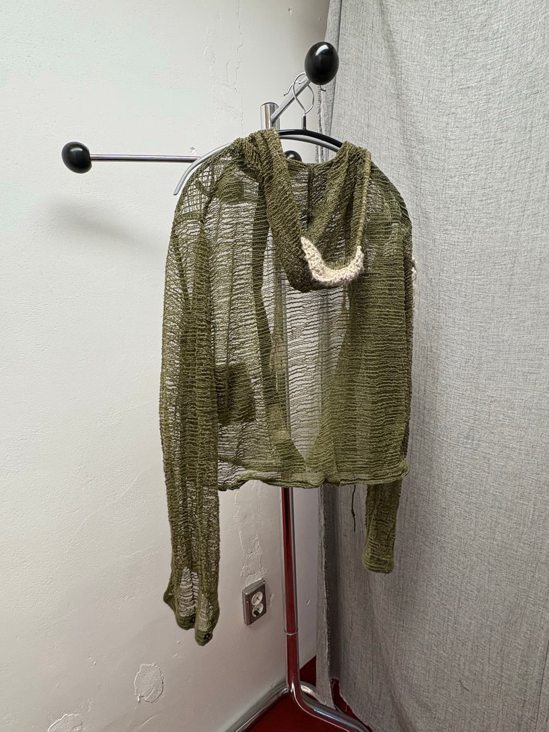 빈티지 네트 스냅 가디건 상품이미지2