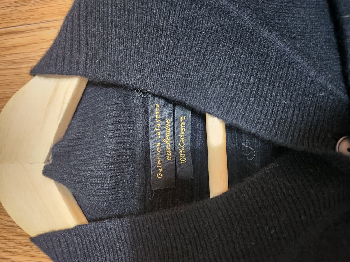 Galeries Lafayette 남성용 블랙 캐시미어 니트 상품이미지6