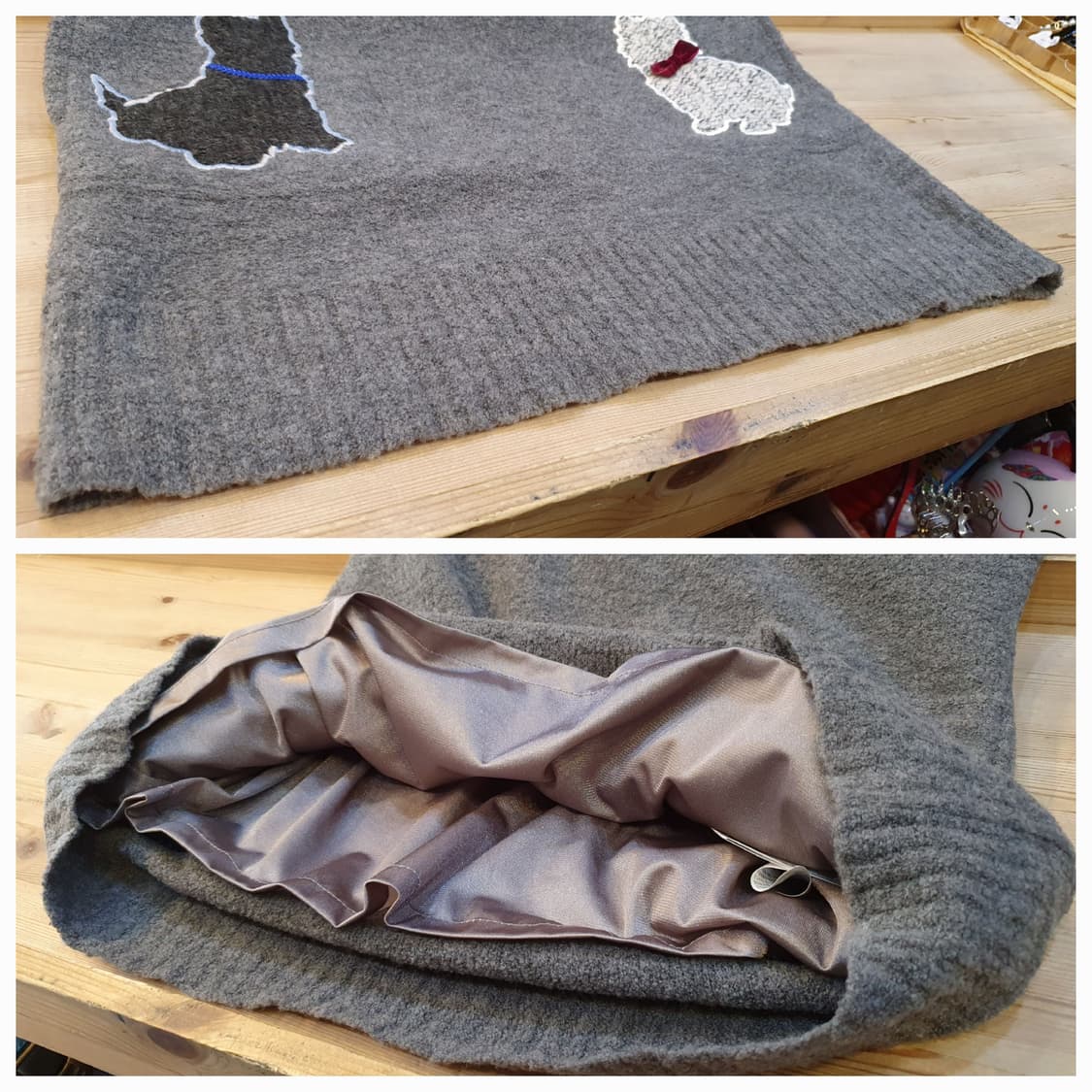 66.블랙&화이트 롱 방풍조끼 상품이미지6