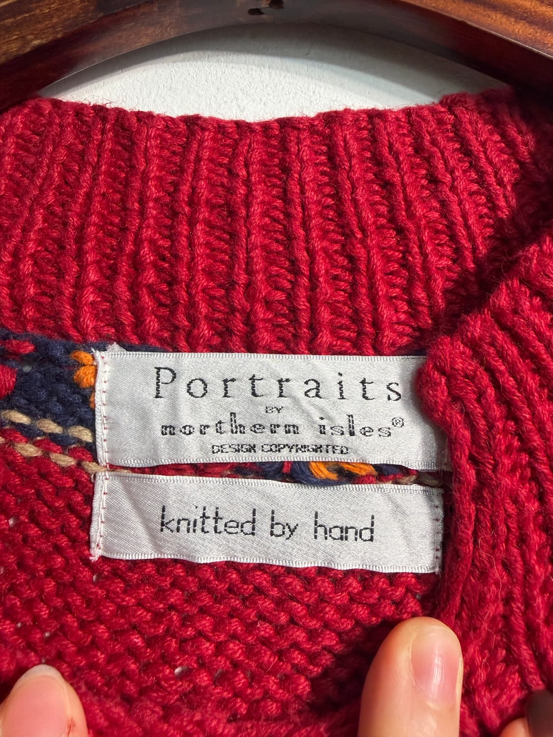 U.S.A. 크리스마스 라미&코튼 어글리니트 원피스 핸드니트  상품이미지6