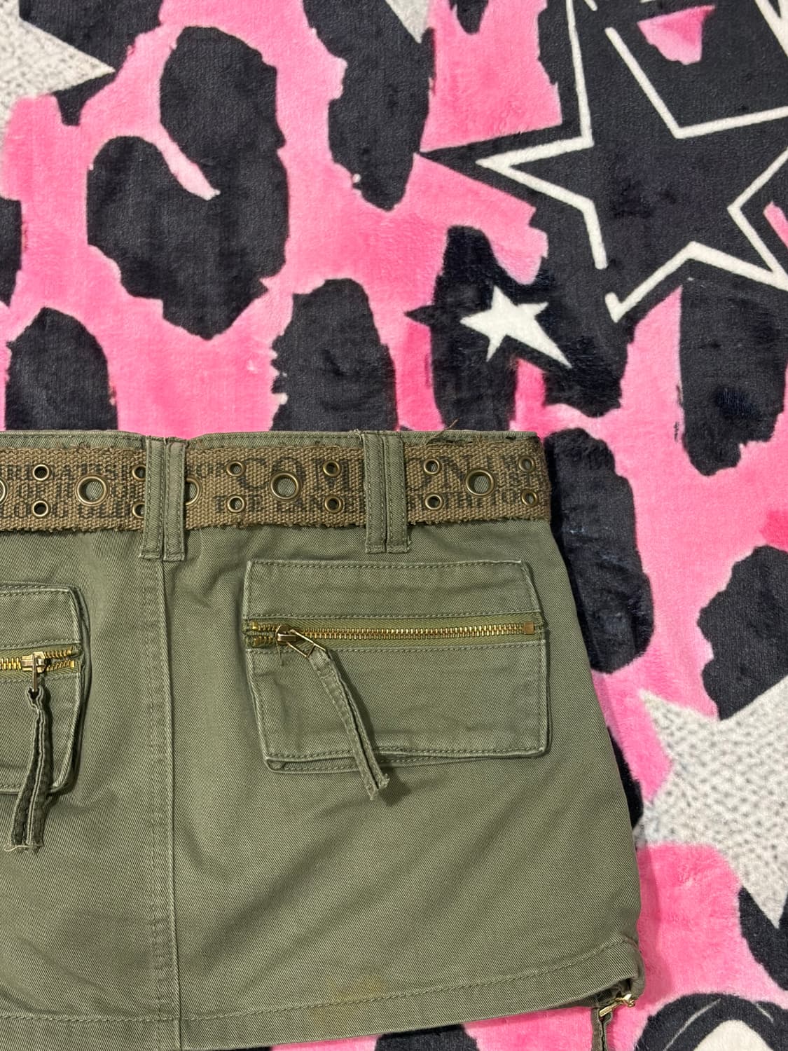 Y2K Utility pocket zip cargo Mini Skirt 상품이미지9