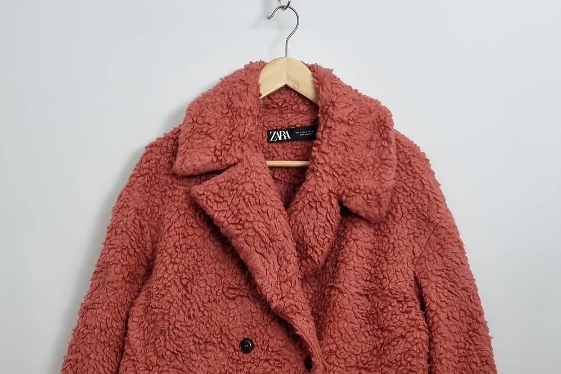 자라 우먼 테디 더블 코트 상품이미지3