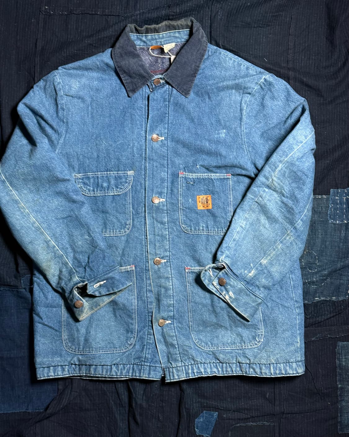70-80‘s 빅밴 by 랭글러 블랑캣 라인드 데님 초어 자켓 44 상품이미지1