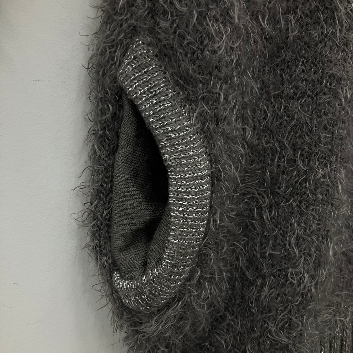 MAJOLICA 그레이 앙고라 롱니트 M 상품이미지6