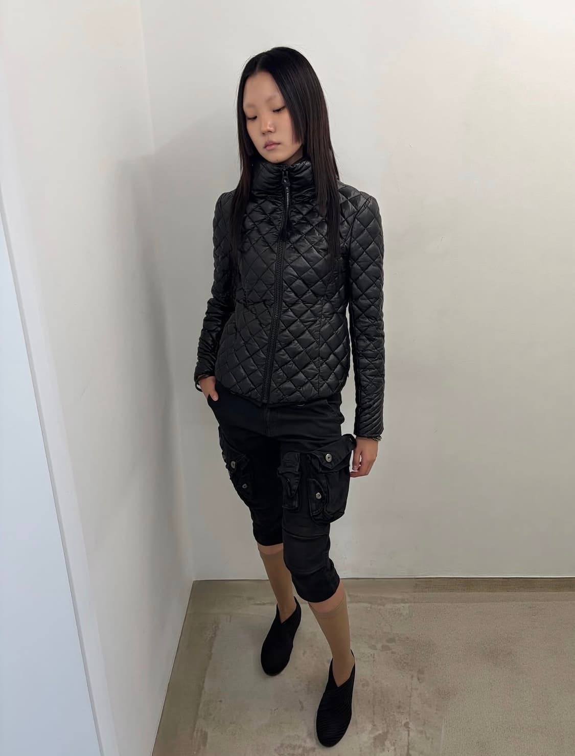 아야즈 스튜디오 빈티지 블랙 슬림 자켓 상품이미지5