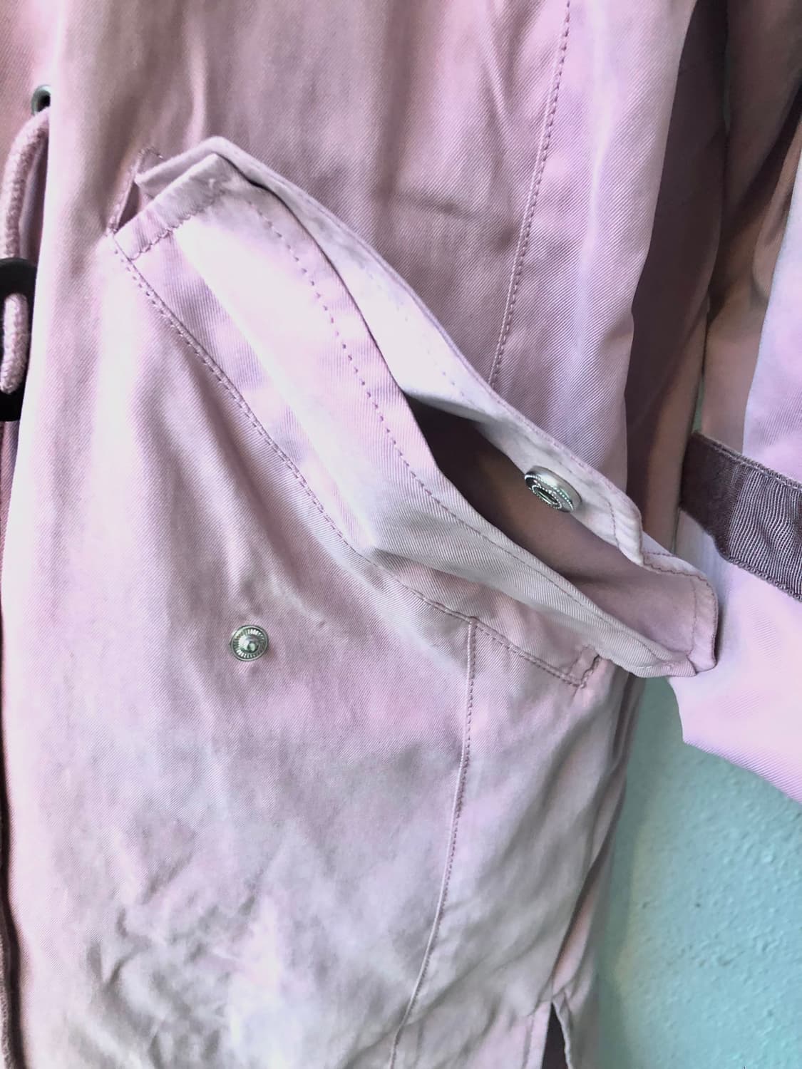 핑크 롱 바람막이 점퍼 상품이미지3