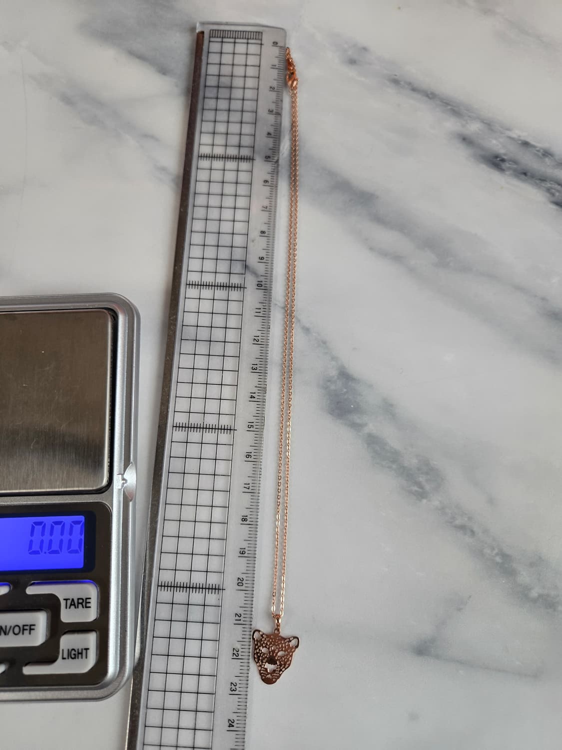 14k 로즈골드 표범 목걸이  상품이미지2