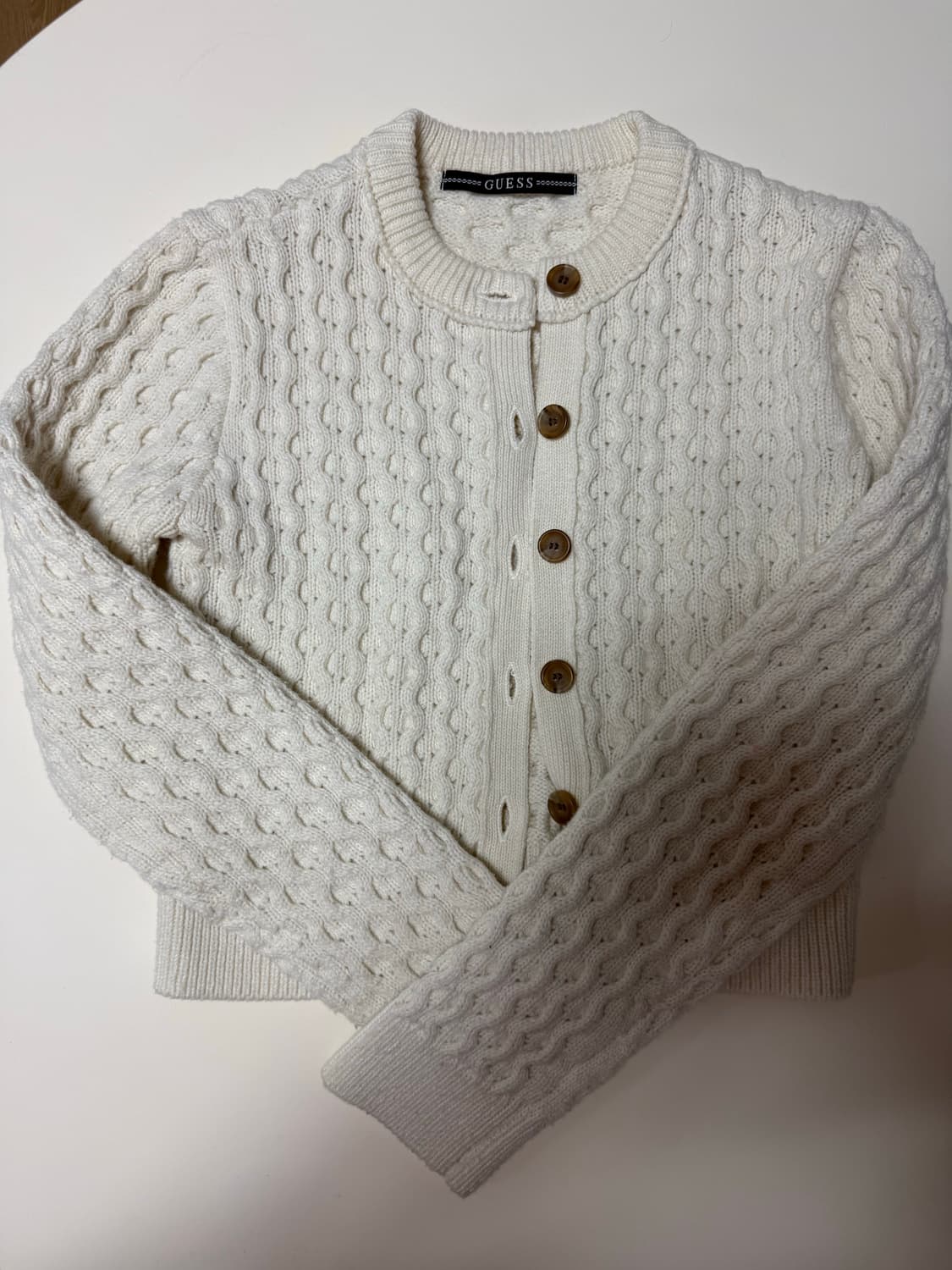 게스 가디건 흰색 상품이미지1