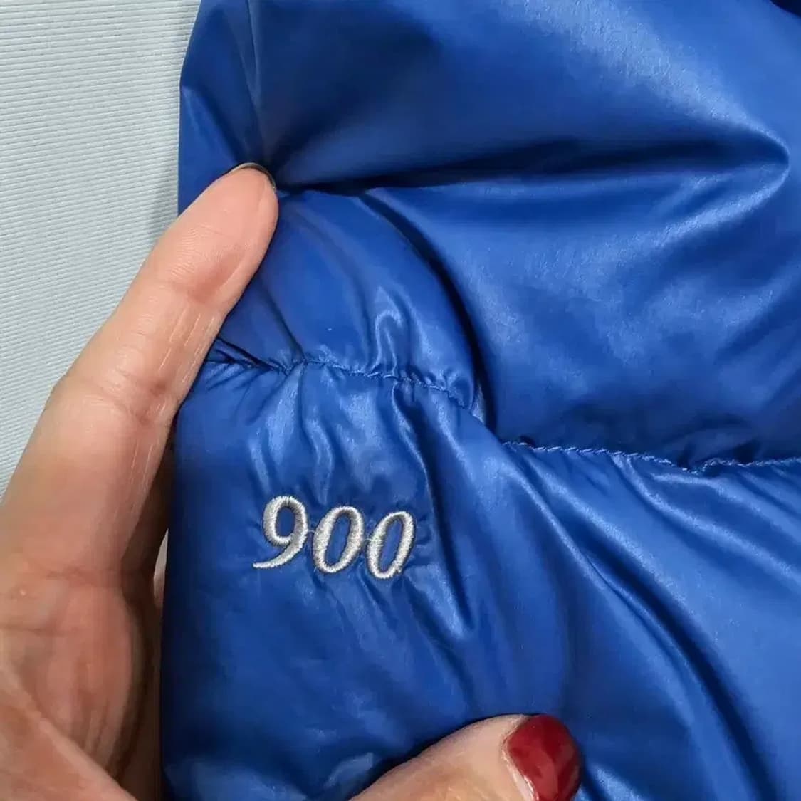 노스페이스 900필 구스다운 패딩 블루 110 상품이미지2