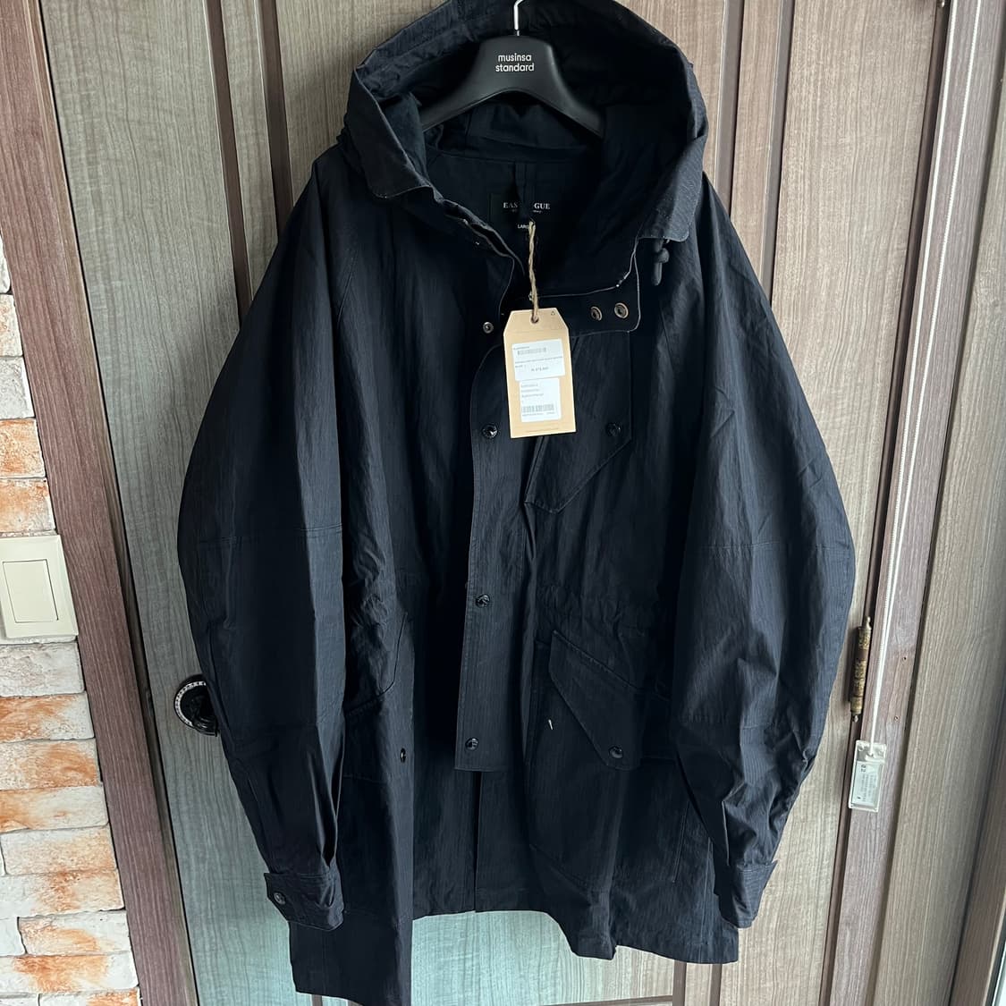 [새상품]이스트로그 라프 라이트 코트 립스탑 블랙 상품이미지2