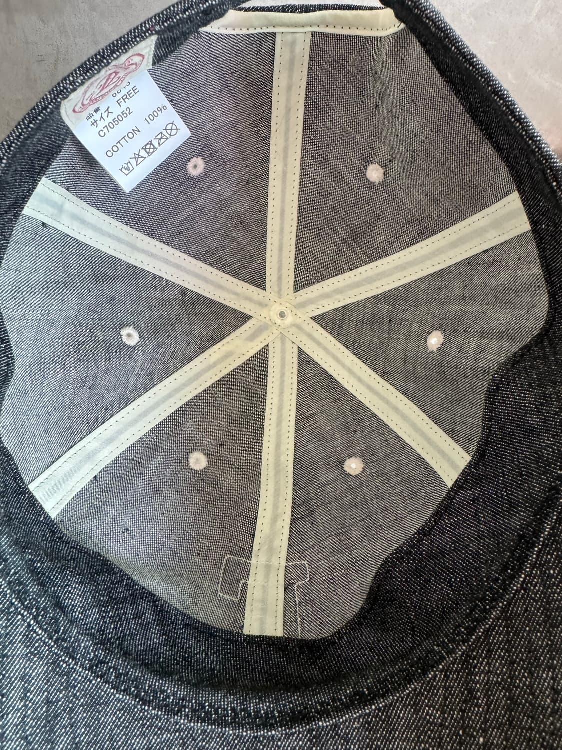 풀카운트 데님 볼캡 블랙 상품이미지4