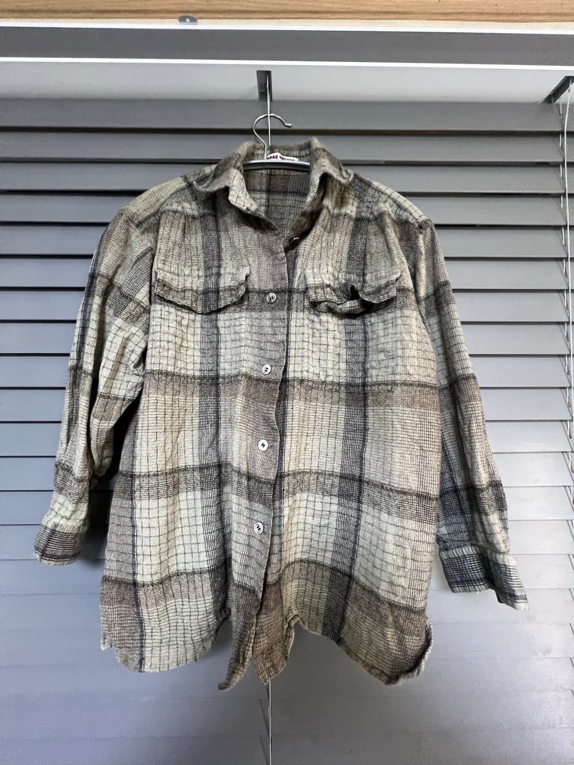 이세이미야케 울 브라운 셔츠 상품이미지1