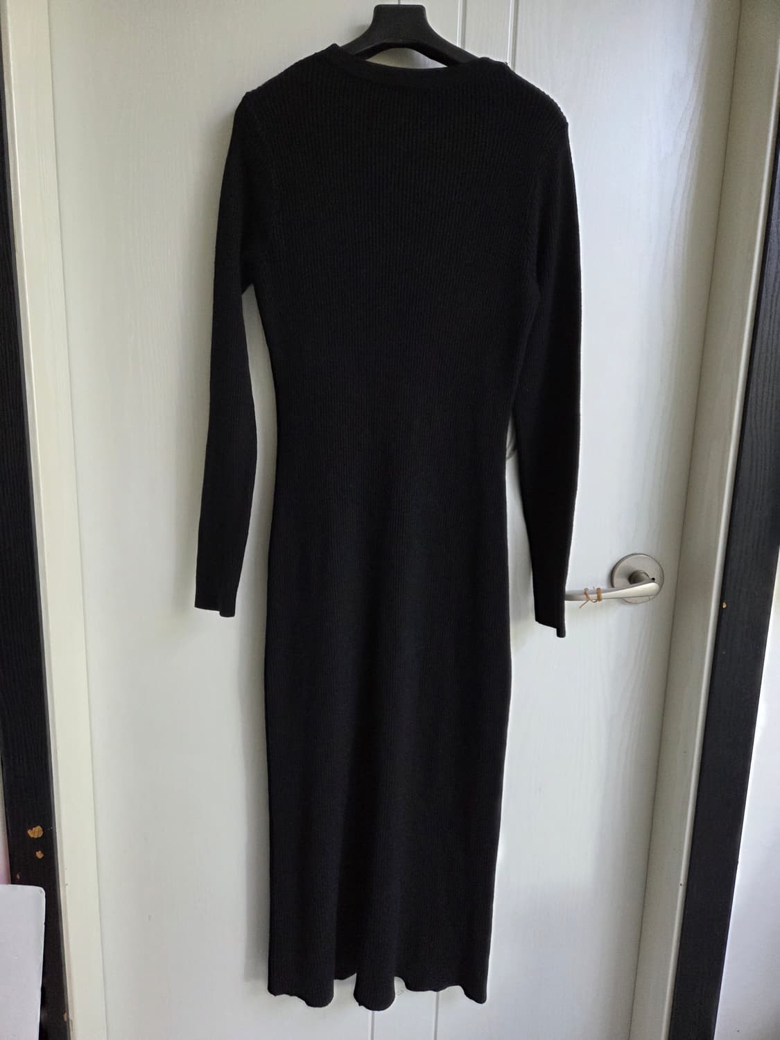 수입의류 블랙 니트  롱 원피스  상품이미지4