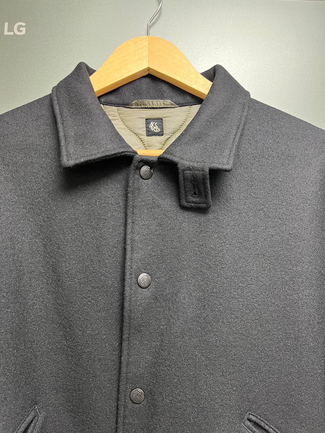 [38]캡틴선샤인 울 퀼팅 레이어드 코치자켓 블랙 상품이미지2