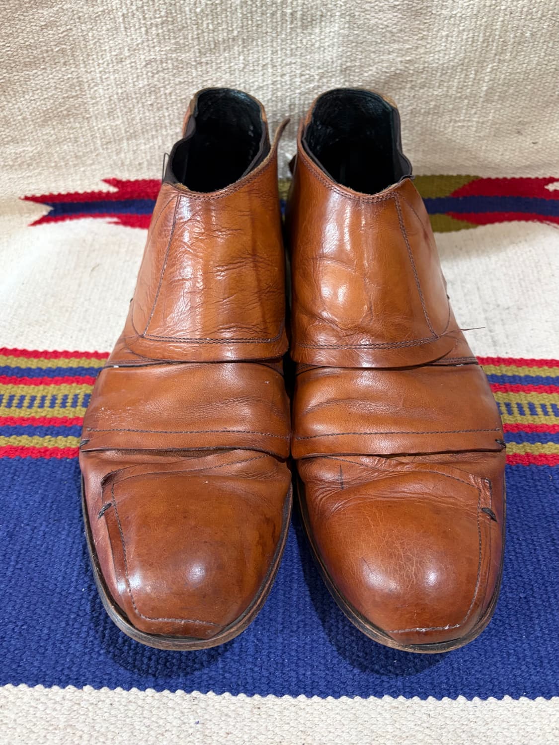 훕데두 레이어드 드레이프 사이드 고어 부츠 상품이미지4