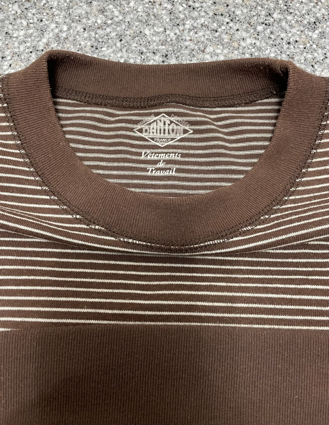 단톤 스트라이프 긴팔 보더티 사이즈 XXL 상품이미지3