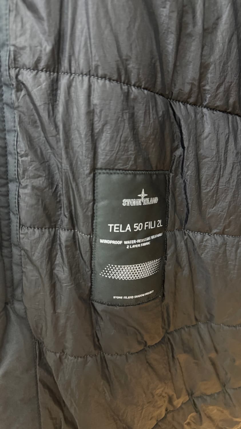 (M/100) 스톤아일랜드 쉐도우 피쉬테일 파카 블랙 TELA 50 상품이미지6