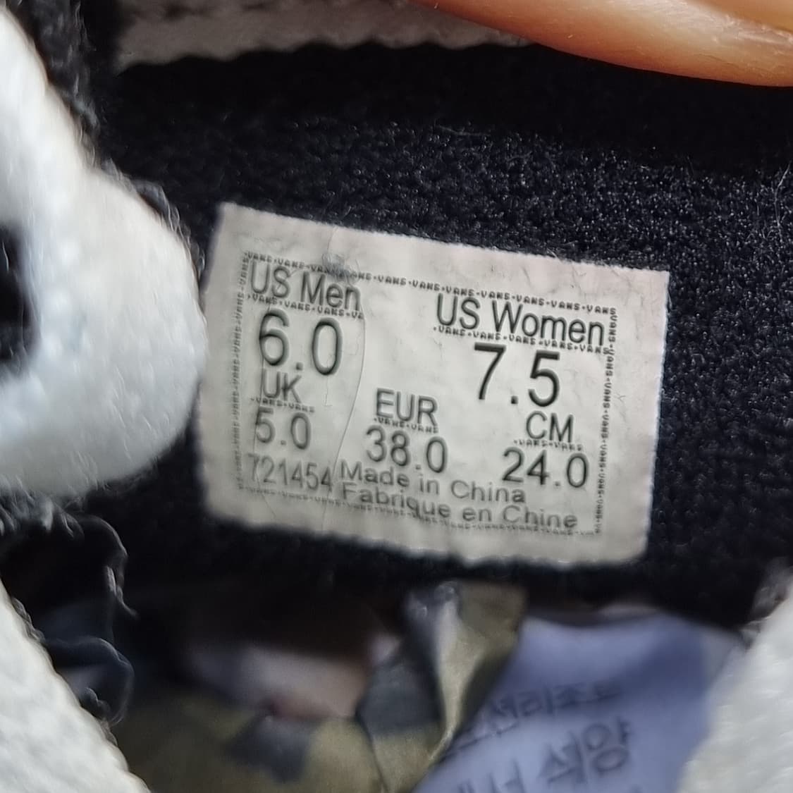 반스 스케이트 볼트 체커보드 하이탑240 상품이미지6