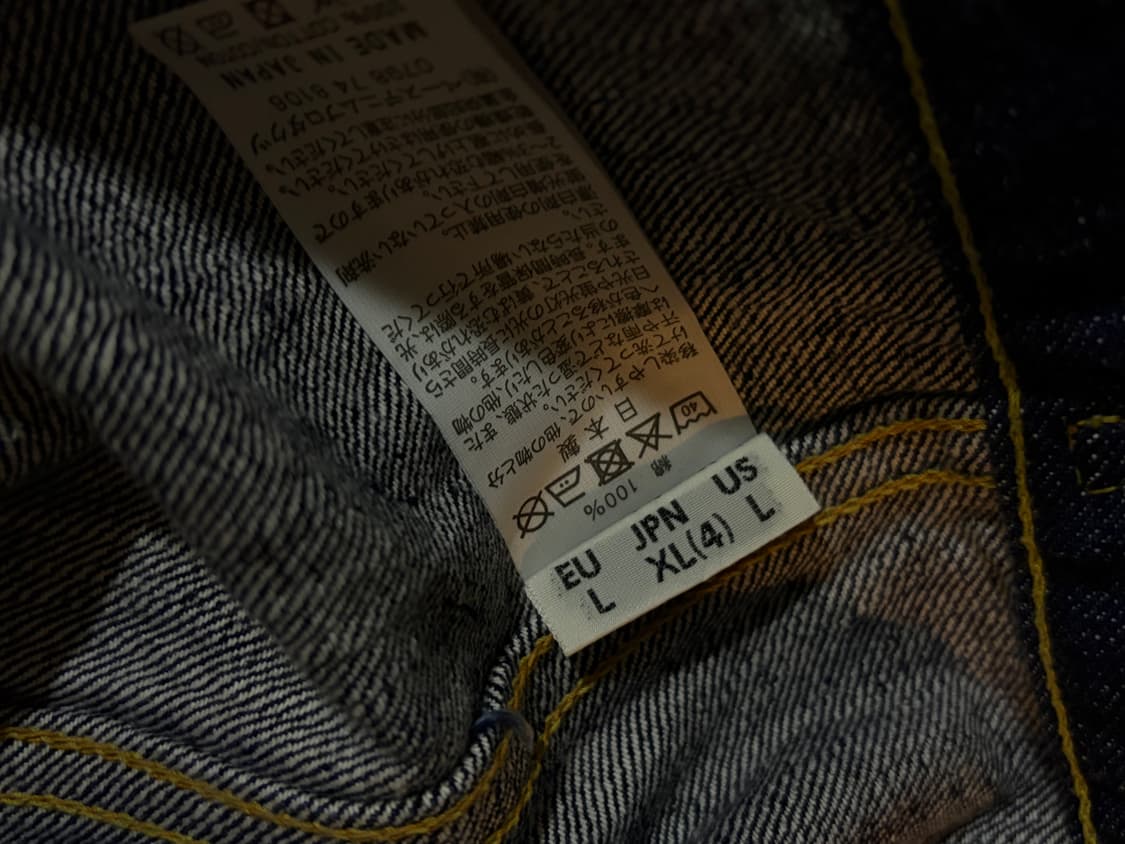 오어슬로우 50s 데님자켓 원워시 6002  상품이미지3