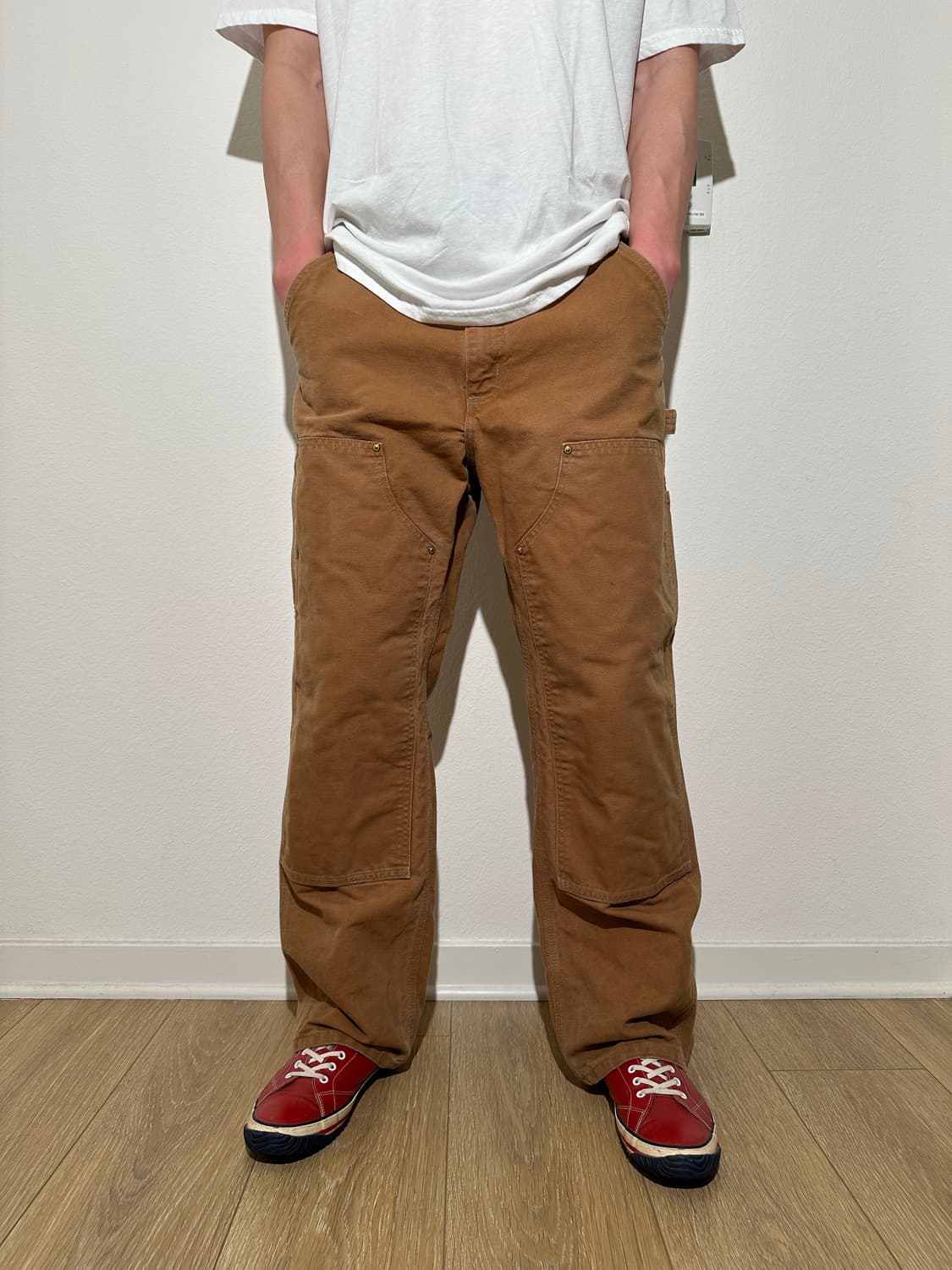 칼하트 B01 더블니 브라운 34X30 상품이미지1