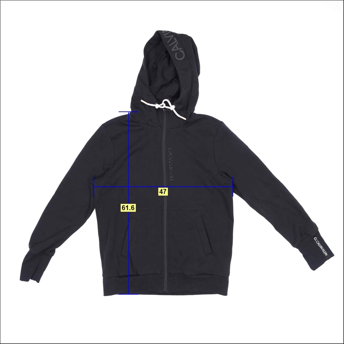 [M/M] 캘빈클라인 여성 블랙 후드집업 1212H1 상품이미지6