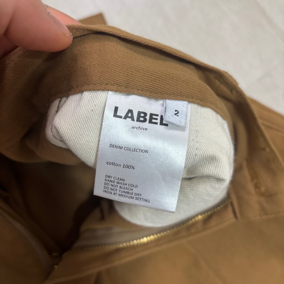 라벨 아카이브 브라운 팬츠  상품이미지3