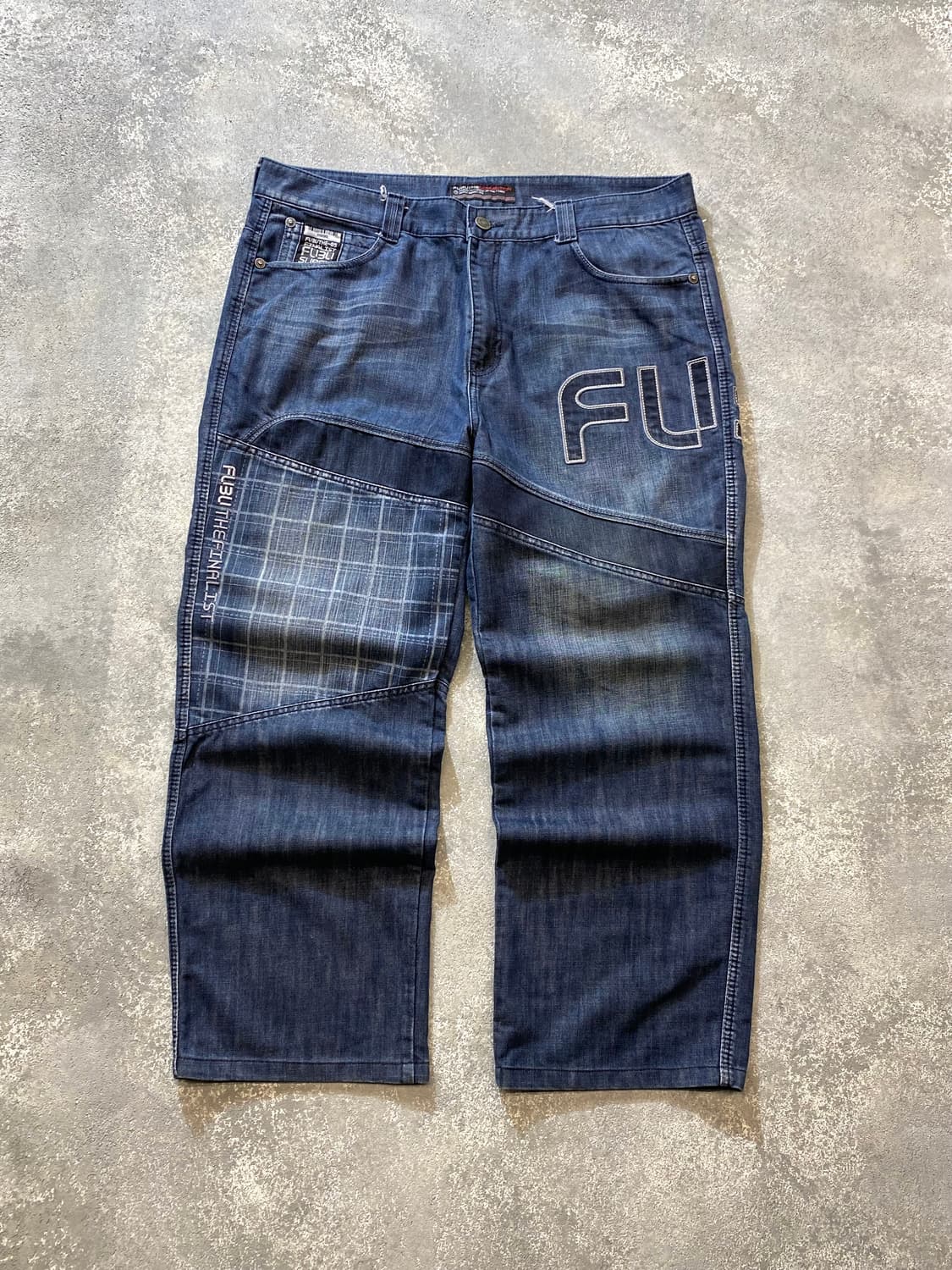 [42] 00s Fubu 후부 레이싱 와이드 데님팬츠 상품이미지1
