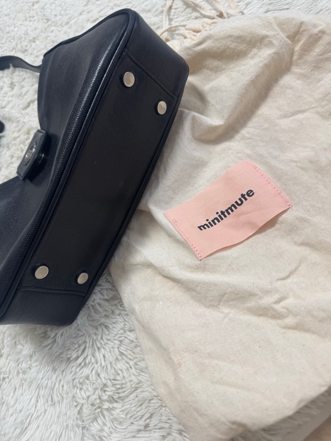 미닛뮤트 바톤 미니 가방 블랙 상품이미지4